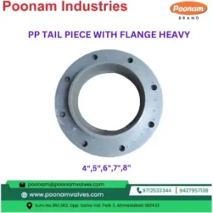 Pp Tail Piece With Flange Heavy