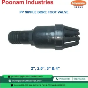 Pp Nipple Bore Foot Valve
