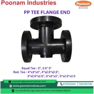 Pp Tee Flange End   Equal & Reducing