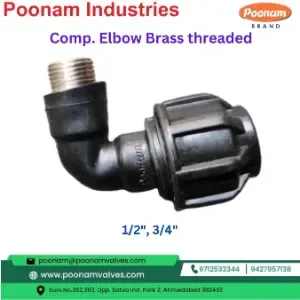 Compression Mt Bend Brass 12