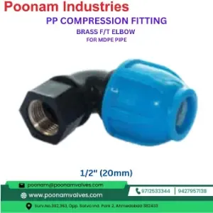 Pp Compresson Ft Brass Elbow 12 20Mm