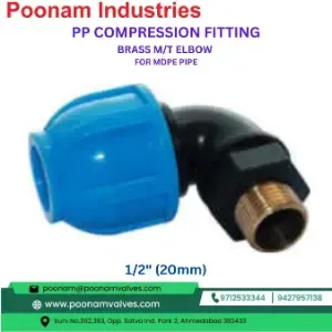 Pp Compresson Mat Elbow 12 20Mm