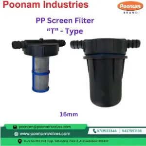 Pp Screen Filter “T” Type (16Mm)