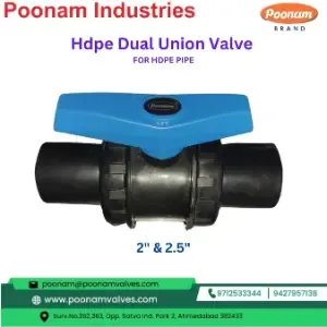 Hdpe Dual Union Valve For Hdpe Pipe
