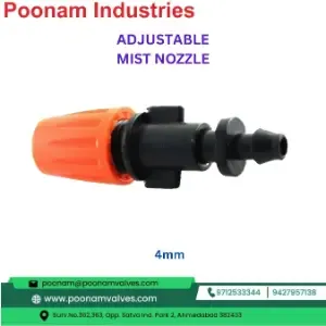 Adjustable Mist Nozzle 4Mm Fogger