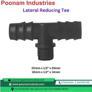 Pp Lateral Reducing Tee 20Mm X 12 20Mm, 16Mm X 12 X 16