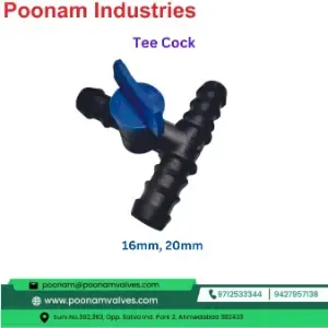 Pp Lateral Tee Cock 16Mm, 20Mm