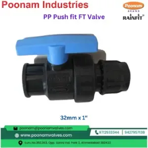 Pp Push Fit Ft Valve