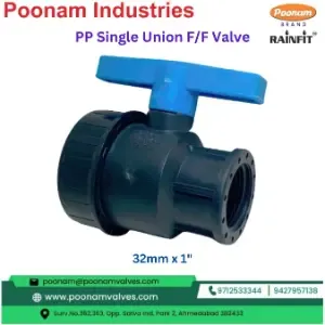 Push Pp Signle Union Ff Valve