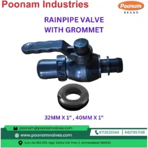 Pp Rainpipe Takeoff Valve With Rubber Grommer