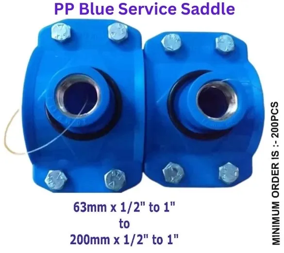 Pp Blue Service Saddle In India 40Mm