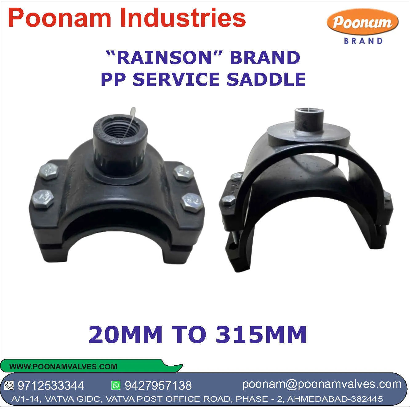 Polypropylene Service Saddle In 315