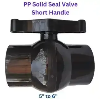 Pp Solid Seal Valve Pl.  Sc. Short Handle 140Mm