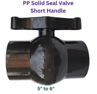 Pp Solid Seal Valve Pl.  Sc. Short Handle 160Mm