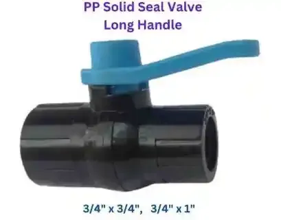 Pp Solid Valve Long Handle 34 X 34