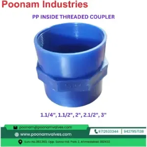 Pp Inside Threaded Coupler Blue